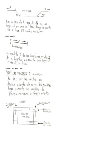 BASTONES: 
VARILLAS RECTAS: 
 