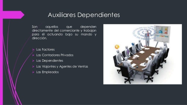 Los auxiliares mercantiles