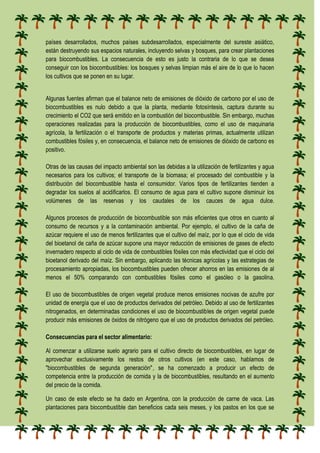 Los biocombustibles..