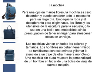 Los bolsos más populares para hombres en cualquier ocasión