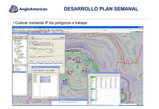 DESARROLLO PLAN SEMANAL
• Cubicar mediante IP los polígonos a trabajar
 