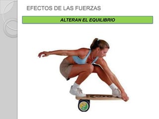 EFECTOS DE LAS FUERZASCAMBIAN LA RAPIDEZ