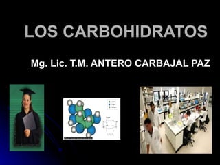 LOS CARBOHIDRATOS Mg. Lic. T.M. ANTERO CARBAJAL PAZ                                    