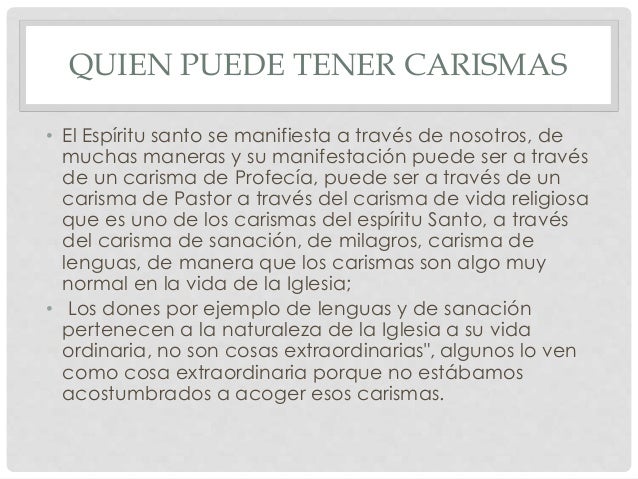 Los carismas