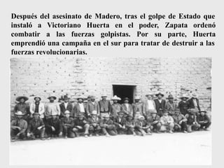 Emiliano Zapata lanzó otro manifiesto a la Nación el 20 de octubre,
donde hacía un llamamiento a todos los mexicanos para ...