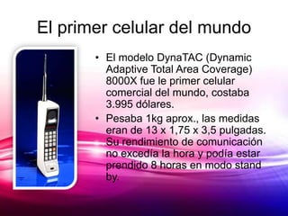 El día tres de Abril de 1973, gracias a los esfuerzos de Cooper que pretendía que las personas fuesen capaces de transportar y utilizar su teléfono en todos los sitios.