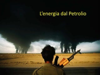5 aprile 2017Ing. Pasquale CAPEZZUTO
Grazie
"Le città di oggi le hanno fatte uomini di ieri.
Noi abbiamo il diritto di pensare a quelle di domani,
senza complessi, a patto che l’obiettivo sia questo: il
domani.
Fare città oggi per l’oggi significa farle nascere vecchie.
Le tecnologie dovranno pervadere tutto e poi
scomparire ai nostri occhi.“ Carlo Ratti
L’energia dal Petrolio
 
