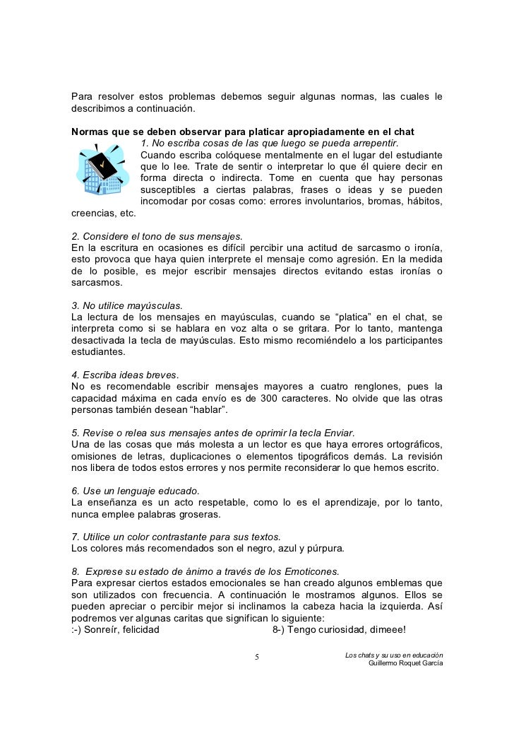 Los Chat Y Su Uso En Educacion