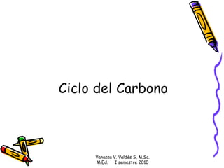 Ciclo del Carbono Vanessa V. Valdés S. M.Sc. M.Ed.  I semestre 2010 