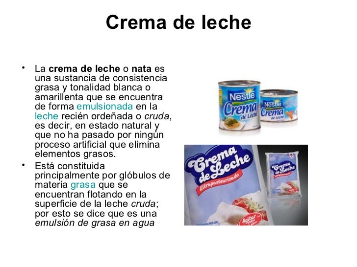 crema de leche en ingles