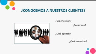 Conoce a tus clientes