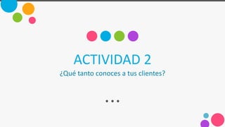 Conoce a tus clientes