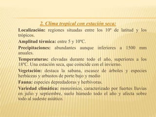Vientos: movimientos de aire originados por las diferencias de presión.