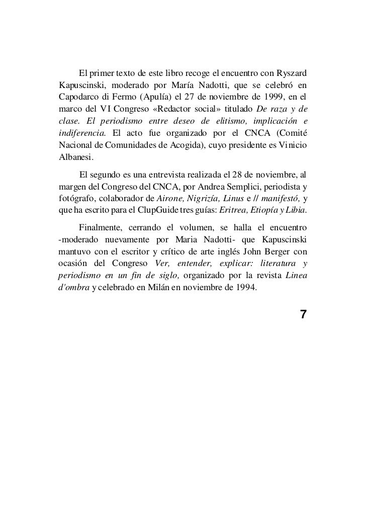 Los cínicos no sirven para este oficio kapuscinski ryszard