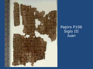 Papiro P105 Mateo. Siglo V-VI<br />