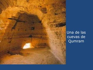 Detalle restos cuevas Qumram<br />