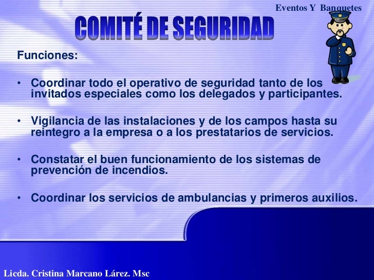 Los comites de un evento