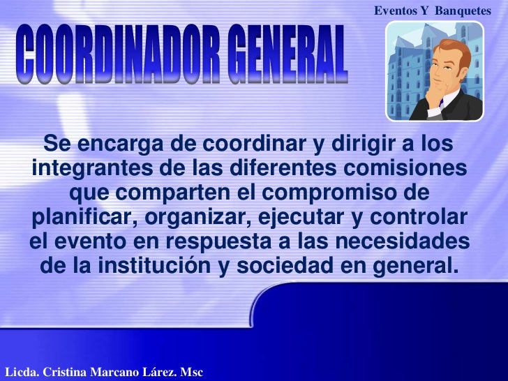 Los comites de un evento