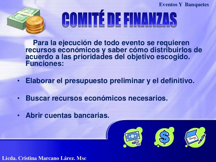 Los comites de un evento