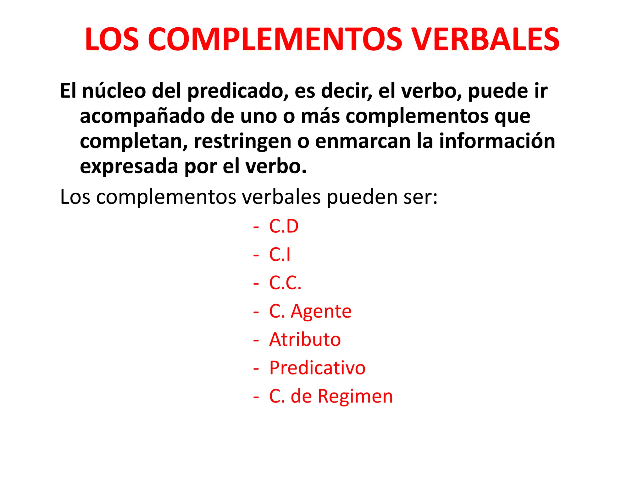 LOS COMPLEMENTOS VERBALES para grados de 6 a 8 grado.pdf