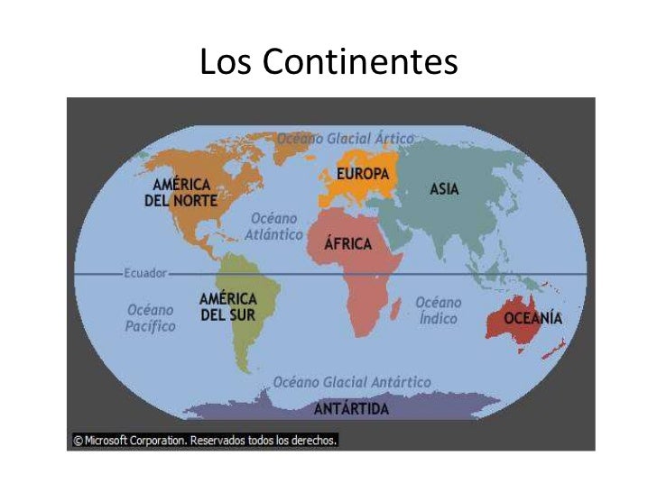Los continentes