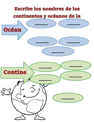 Los continentes y océanos