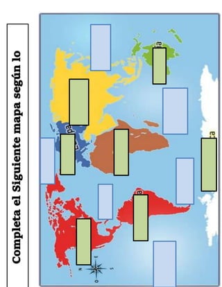 Los continentes y océanos