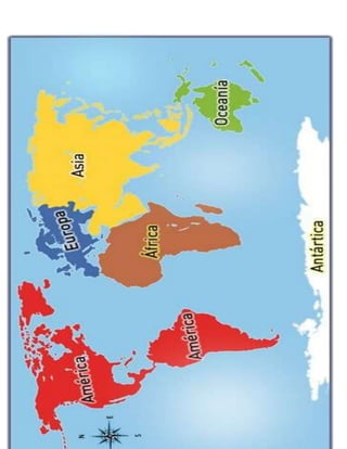 Los continentes y océanos