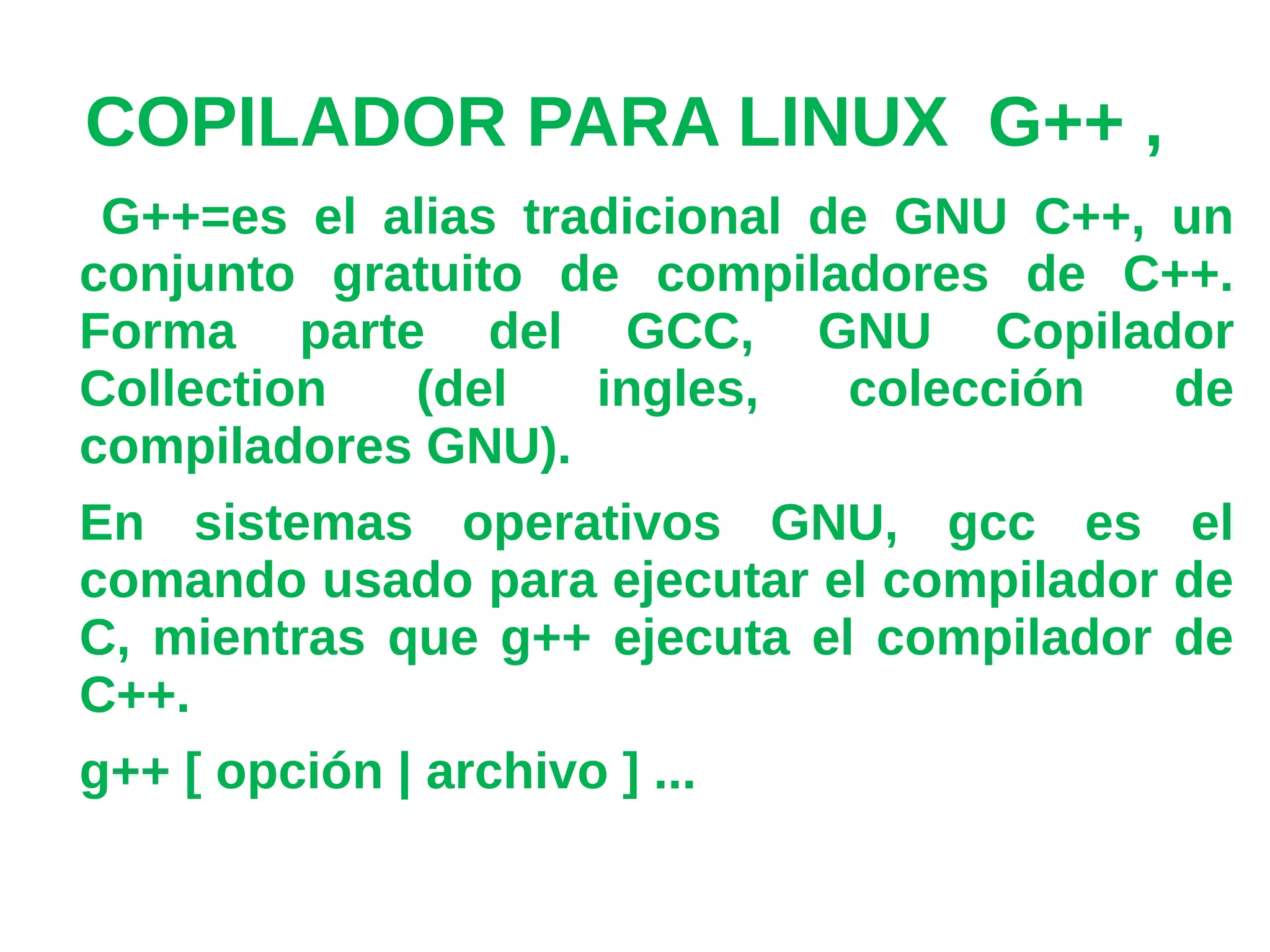 Los copiladores en c++ | ODP