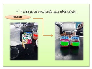 • Y este es el resultado que obtendrás:
Resultado
 