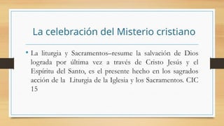 Los cuatro pilares del Catecismo de la iglesia Catolica.pptx