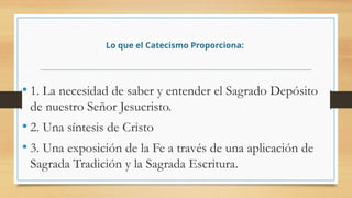 Los cuatro pilares del Catecismo de la iglesia Catolica.pptx