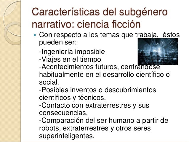 Los cuentos de ciencia ficción