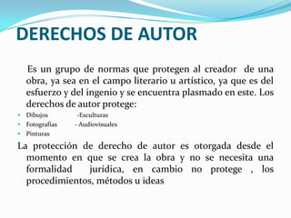 Los derechos de autor | PPTX