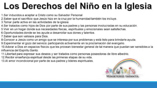 Los derechos del niño en la iglesia