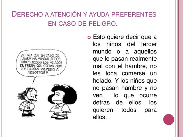 Los derechos del niño: Mafalda