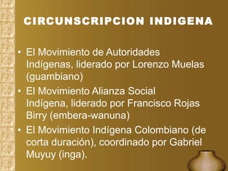 Los derechos de los pueblos indigenas en colombia | PPTX