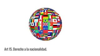 Art 15. Derecho a la nacionalidad.
 