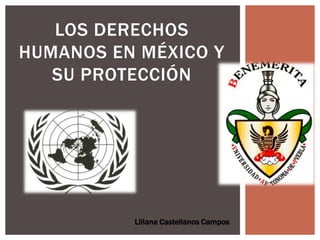 LOS DERECHOS
HUMANOS EN MÉXICO Y
SU PROTECCIÓN
Liliana Castellanos Campos
 