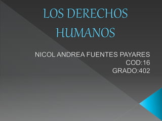 Los derechos humanos Nicol Fuentes