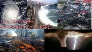 LOS DESASTRES
NATURALES EN EL PERÚ

 