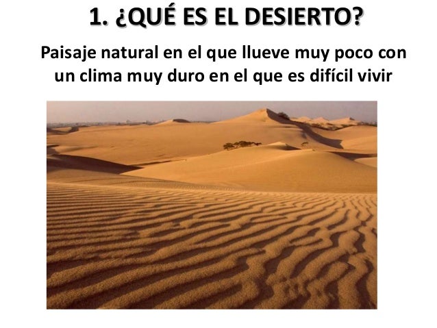 Los desiertos