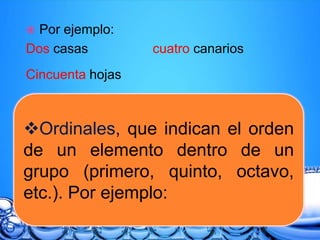 1
Primero 11 Undécimo 20 Vigésimo
Segundo 12 Duodécimo 30 Trigésimo
Tercero
decimotercero
13
Decimotercero 40 Cuadragésimo
 