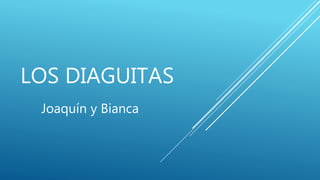 LOS DIAGUITAS
Joaquín y Bianca
 