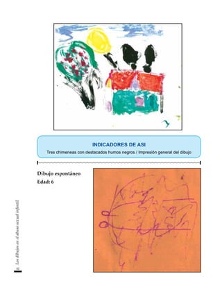 82
Los
dibujos
en
el
abuso
sexual
infantil
INDICADORES DE ASI
Tres chimeneas con destacados humos negros / Impresión general del dibujo
Dibujo espontáneo
Edad: 6
 