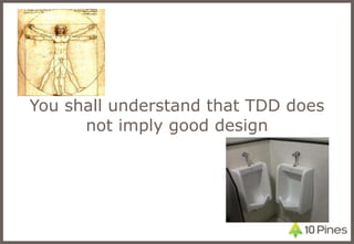 You shall understand that TDD does not imply good design 