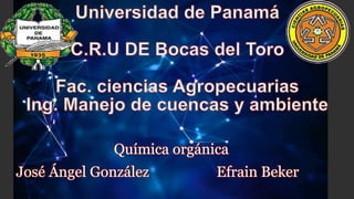 Química orgánica 
José Ángel González Efrain Beker 
 