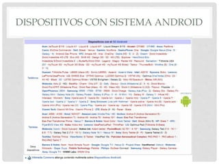 DISPOSITIVOS CON SISTEMA ANDROID