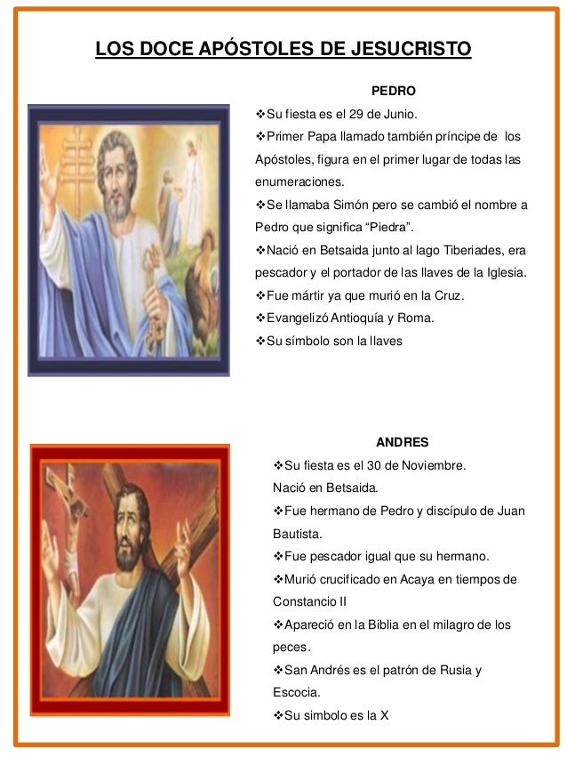 Nombre De Los 12 Apostoles Con Imagen - change comin