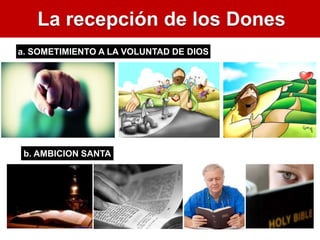 a. SOMETIMIENTO A LA VOLUNTAD DE DIOS
b. AMBICION SANTA
 